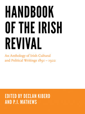 cover image of Handbook of the Irish Revival